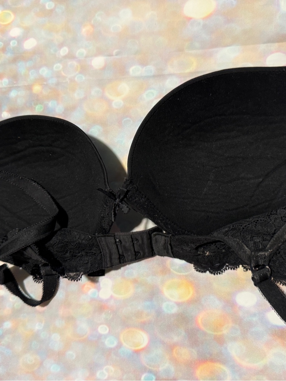 Victoria's Secret Black Push-Up Bra 32DDD - Picture 2 of 3